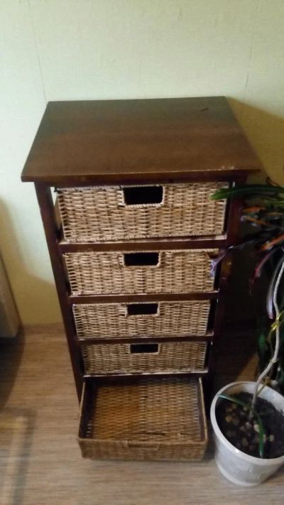 Лот: 9783015. Фото: 1. Комод плетеный из натурального... Комоды