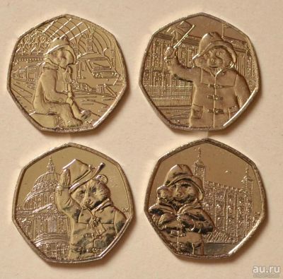 Лот: 17821551. Фото: 1. Великобритания, 4 * 50 пенсов... Великобритания и острова