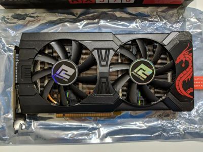 Лот: 14713191. Фото: 1. PowerColor AMD RX 570 4Gb RedDragon. Видеокарты