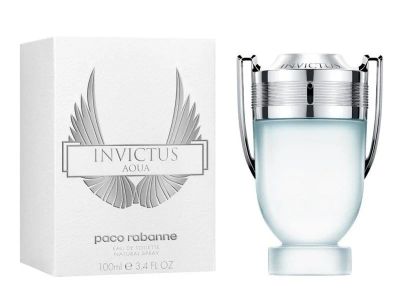 Лот: 12823394. Фото: 1. Paco Rabanne men Invictus Aqua... Мужская парфюмерия