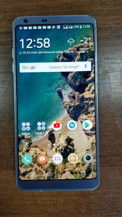 Лот: 10661862. Фото: 1. Продам телефон LG G6 платина. Смартфоны