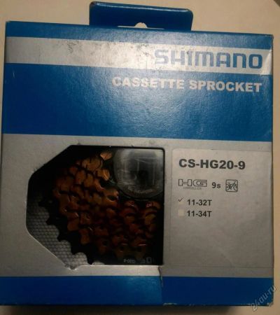 Лот: 6763125. Фото: 1. Shimano HG20 9 Speed Cassette... Запчасти