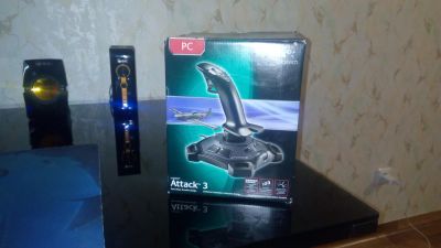 Лот: 6837042. Фото: 1. Джойстик Logitech Attack 3. Рули, джойстики