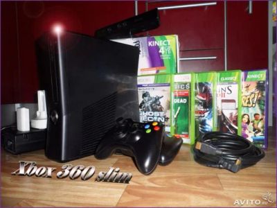 Лот: 3700692. Фото: 1. Xbox 360 Slim 4Gb + Kinect. Игровые приставки, консоли