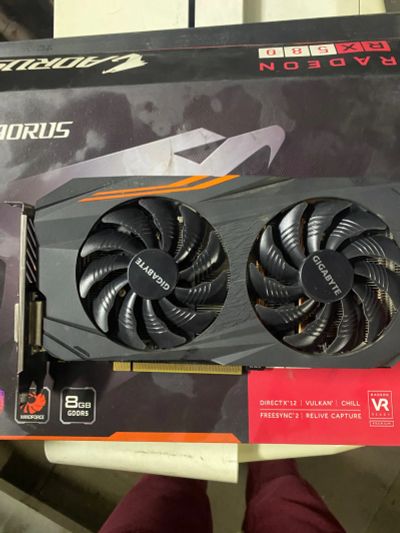 Лот: 19492876. Фото: 1. Gigabyte rx580 8g. Видеокарты