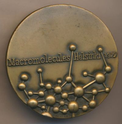 Лот: 8204569. Фото: 1. Финляндия Медаль 1972 Микромолекула... Сувенирные