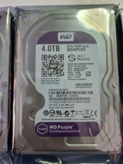 Лот: 19282350. Фото: 1. 4 TB ТБ Жесткий диск WD Purple... Жёсткие диски (HDD)