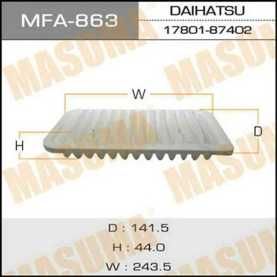 Лот: 18583843. Фото: 1. Воздушный фильтр masuma (vic a-740... Расходные материалы