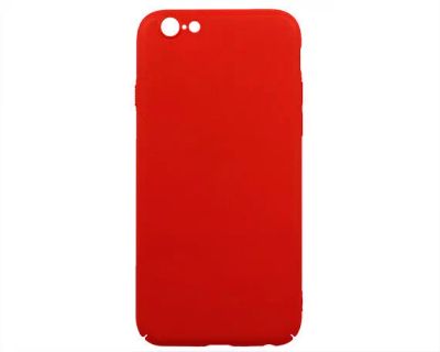 Лот: 20650749. Фото: 1. Чехол iPhone 6/6S пластик (красный... Чехлы, бамперы