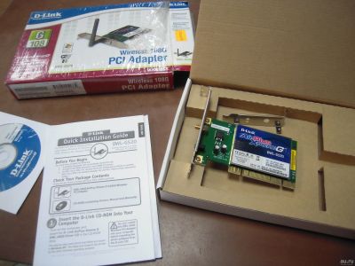Лот: 13653367. Фото: 1. Адаптер Wi-Fi D-link DWL-G520... Платы расширения, контроллеры, доп. порты