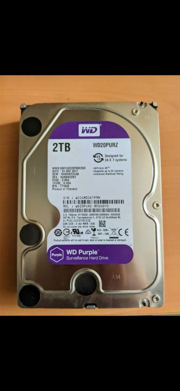 Лот: 17156658. Фото: 1. HDD 2TB. Жёсткие диски (HDD)