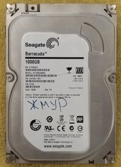 Лот: 24905143. Фото: 1. Винчестер 1.000 Гб на запчасти. Жёсткие диски (HDD)