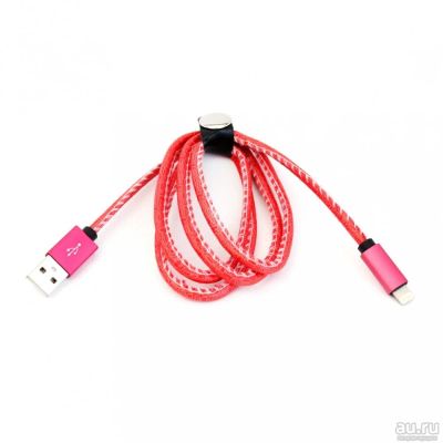 Лот: 9247384. Фото: 1. Кабель USB (Apple lightning) Leather... Дата-кабели, переходники