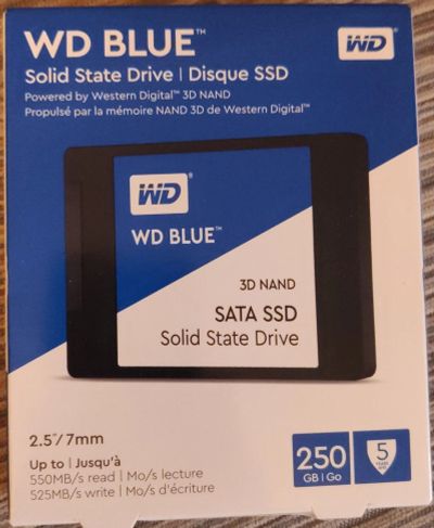 Лот: 18998628. Фото: 1. SSD диск WD Blue 250 ГБ. SSD-накопители