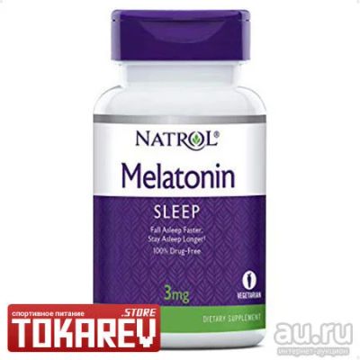 Лот: 10379775. Фото: 1. Мелатонин Natrol Melatonin (натрол... Спортивное питание, витамины