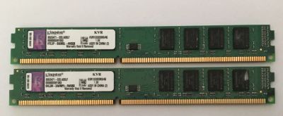 Лот: 12085471. Фото: 1. Kingston 8GB KVR1333D3N9/4 (2x4GB... Оперативная память
