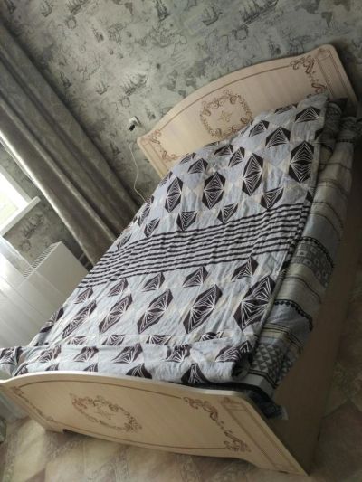 Лот: 9857083. Фото: 1. Кровать двуспальная с матрасом... Кровати