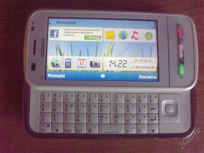 Лот: 2193889. Фото: 1. Nokia C6-00 *White*. Кнопочные мобильные телефоны