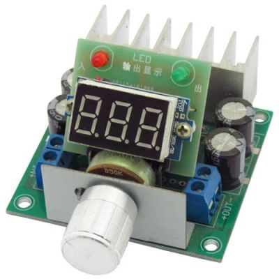 Лот: 8228905. Фото: 1. DC-DC step-down конвертер с вольтметром... Зарядные устройства, блоки питания для бытовой техники