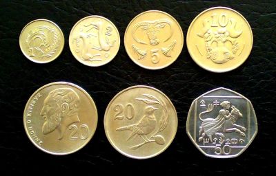 Лот: 838221. Фото: 1. Кипр набор 7 монет 1983-93. Европа