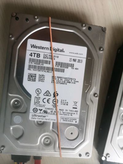 Лот: 23061885. Фото: 1. HDD SATA3 WD 4Tb, V6GGRL4S. Жёсткие диски (HDD)