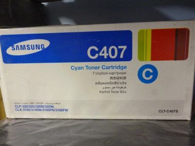 Лот: 10796031. Фото: 1. Картридж лазерный Samsung CLT-C407S... Картриджи, расходные материалы