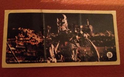 Лот: 3242256. Фото: 1. Наклейка от жвачки Terminator... Наклейки, карточки, вкладыши