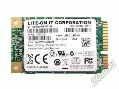 Лот: 5559494. Фото: 1. SSD Lite-On LMS-32L6M-HP 32Gb... SSD-накопители