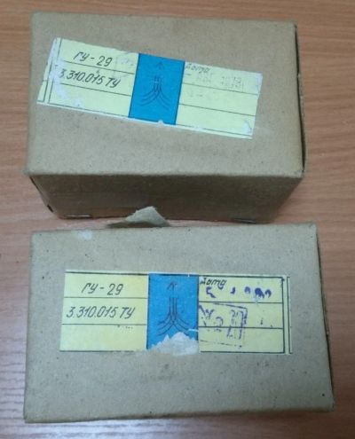 Лот: 3450262. Фото: 1. Радиолампа ГУ-29 (2 шт). Электронные лампы