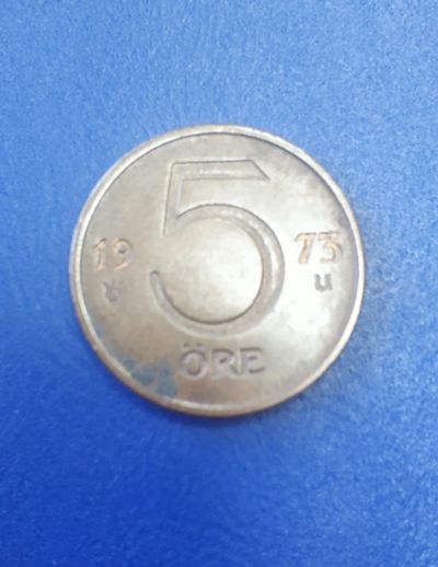 Лот: 25036892. Фото: 1. Швеция 5 эре 1973 г. Европа