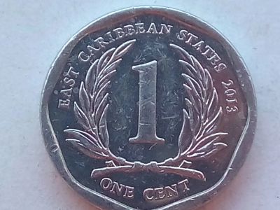Лот: 18596076. Фото: 1. Монета Карибских островов, 1 цент. Остальные страны