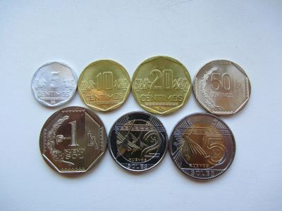 Лот: 6405579. Фото: 1. Перу , набор из 7 монет 2012 -2013гг... Америка