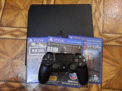 Лот: 16491654. Фото: 1. Playstation 4 slim. Игровые приставки, консоли