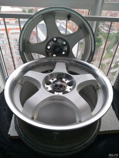 Лот: 16272550. Фото: 1. Белые диски 2 шт. R 15, сверловка... Диски