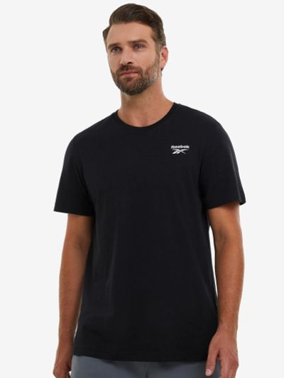 Лот: 22430443. Фото: 1. Футболка мужская Reebok, Черный. Другое (спортивная одежда)