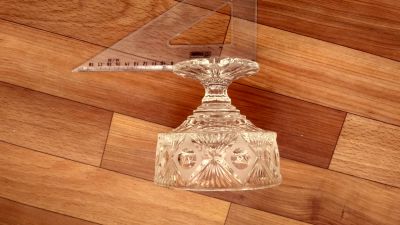 Лот: 12333870. Фото: 1. Хрустальная салатница из бесцветного... Тарелки, блюда, салатники