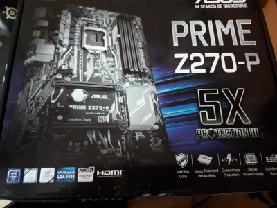 Лот: 12422335. Фото: 1. Материнская плата ASUS PRIME Z270-P. Материнские платы