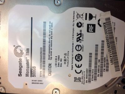 Лот: 5510206. Фото: 1. Seagate 500gb неисправно. Жёсткие диски (HDD)