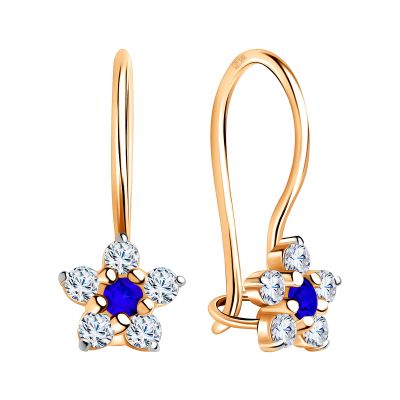 Лот: 23852977. Фото: 1. Серьги детские TALANT из золота... Серьги, каффы