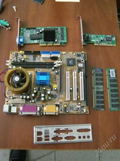 Лот: 2174197. Фото: 1. Комплект : Мать ATX + Камень... Материнские платы