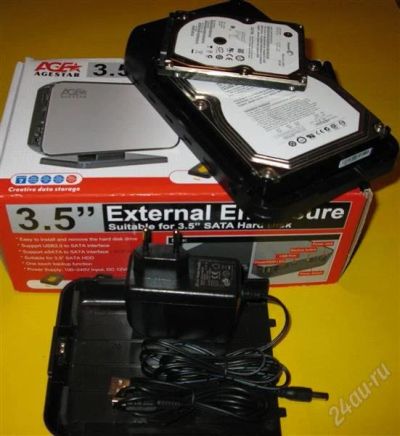 Лот: 2780479. Фото: 1. AgeStar внешний box для HDD SATA... Корзины, шасси