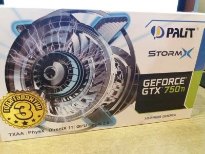 Лот: 10814797. Фото: 1. Palit Geforce GTX 750Ti 1Gb. Видеокарты