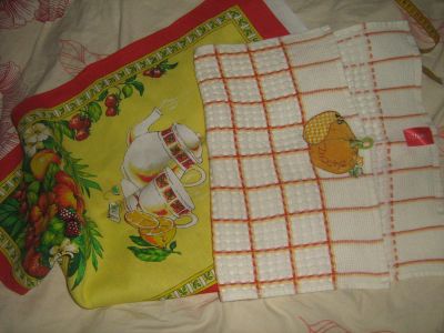 Лот: 4992514. Фото: 1. 2 полотнца для кухни лотом, новые. Скатерти, салфетки