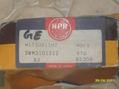 Лот: 1037146. Фото: 1. Поршневые кольца MitsubishiSWM31013ZZAJ. Двигатель и элементы двигателя