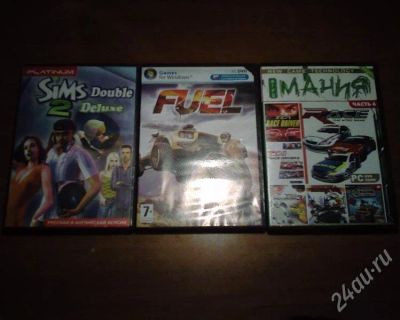 Лот: 175399. Фото: 1. Игрушки...sims,,,fuel,,,гоночки... Игры для ПК