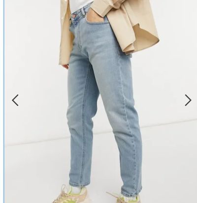 Лот: 17662096. Фото: 1. Джинсы Pull&Bear голубые. Брюки, джинсы, шорты