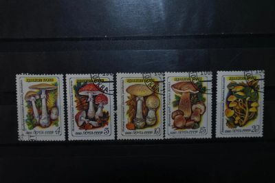Лот: 3912940. Фото: 1. 1986 Ядовитые грибы (5655-5659... Марки