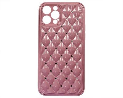 Лот: 20888600. Фото: 1. Чехол iPhone 12 Pro Rombus (розовая... Чехлы, бамперы