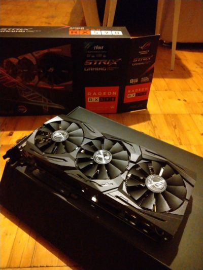 Лот: 14387653. Фото: 1. Видеокарта Asus AMD Radeon RX... Видеокарты