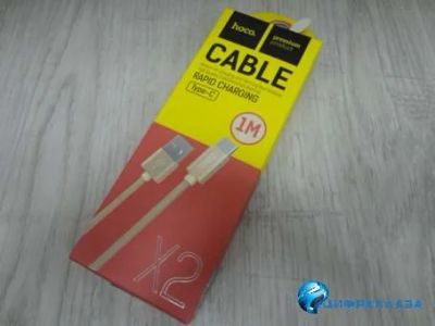 Лот: 13417300. Фото: 1. Кабель Type-C Hoco X2 (3A/1m/текстиль... Дата-кабели, переходники